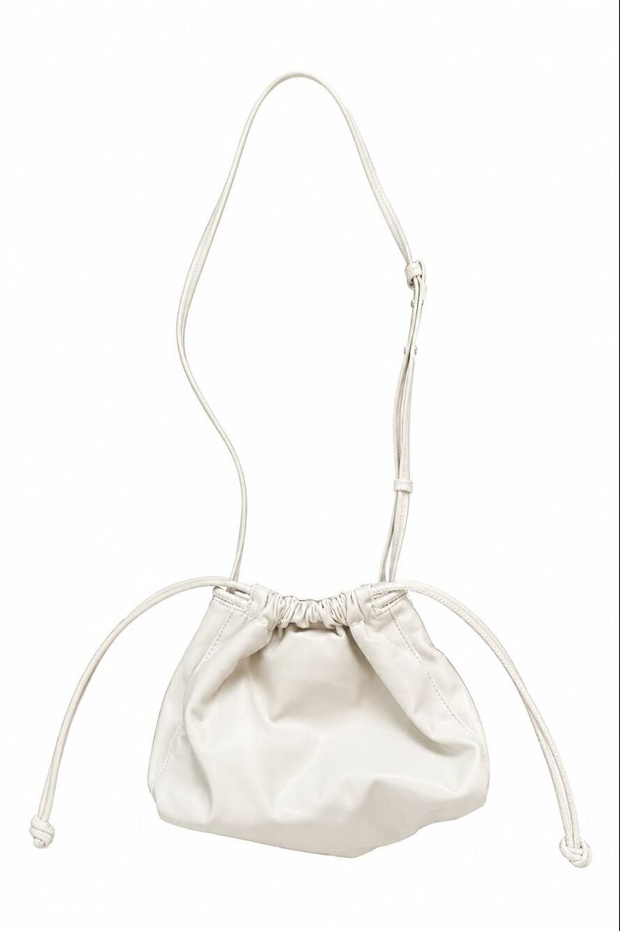 Calvin Klein - Cream Crossbody Bag with Drawstring (New With Tags)